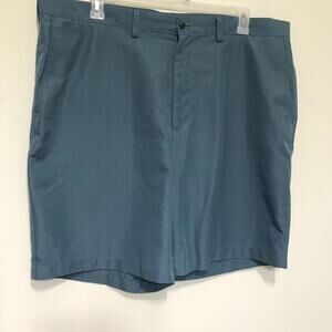 Haggar Mens Chino Shorts Size 42 Dark Blue
